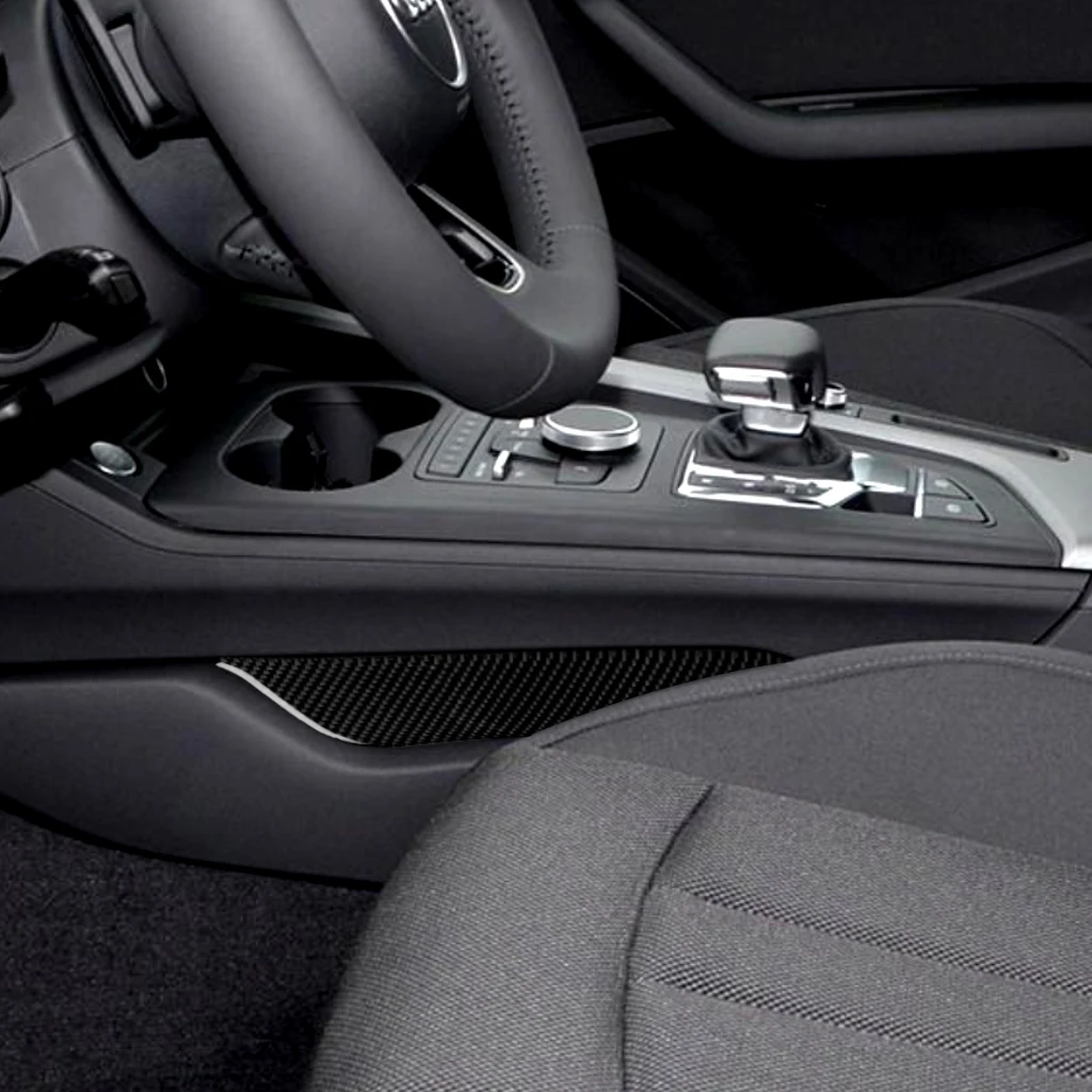 

Carbon Fiber For Audi A4 B9 2017-2019 Side Decorative Sticker of Speed Control Gear Panel Car Styling Accessories