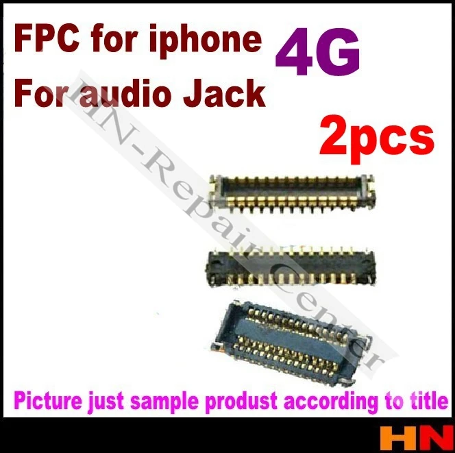 2 шт. FPC аудио гибкий контакт Разъем для iPhone 4 на материнскую плату Мобильный