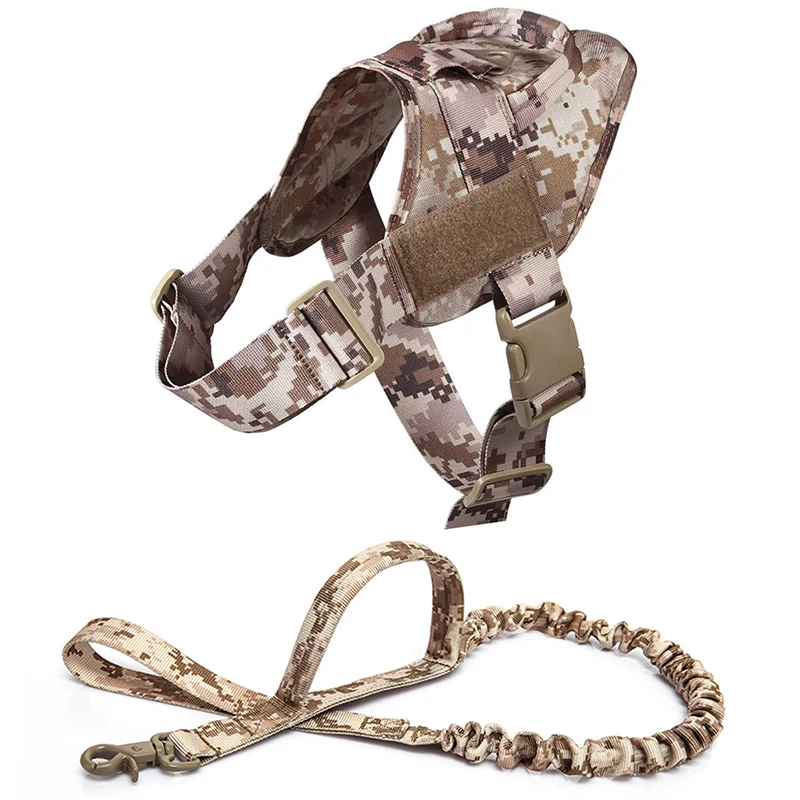 DDC Harness Leash Поводок для собак K9, регулируемый нейлоновый ошейник для собак, жилет банджи, поводок для собак, поводок для маленьких собак, немецкая овчарка - Цвет: DDC Harness Leash