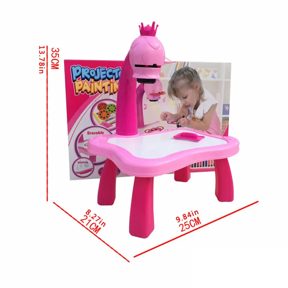 Светодиодный проектор настольные игрушки для рисования детская доска стол
