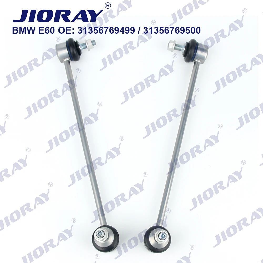 JIORAY Pair Front Axle Sway Bar End Stabilizer Link Ball Joint For BMW 5 Series E60 E61 523i 525d 530i 31356769499 31356769500
