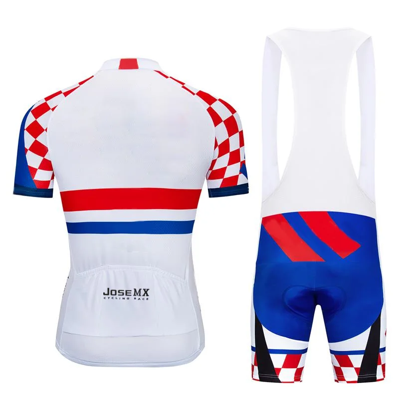 Трикотажная велоодежда с коротким рукавом длинный велосипедный комплект