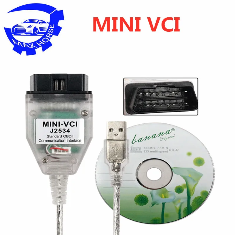 Новейший интерфейс V13.00.022 MINI VCI для TOYOTA TIS Techstream диагностический кабель с чипом
