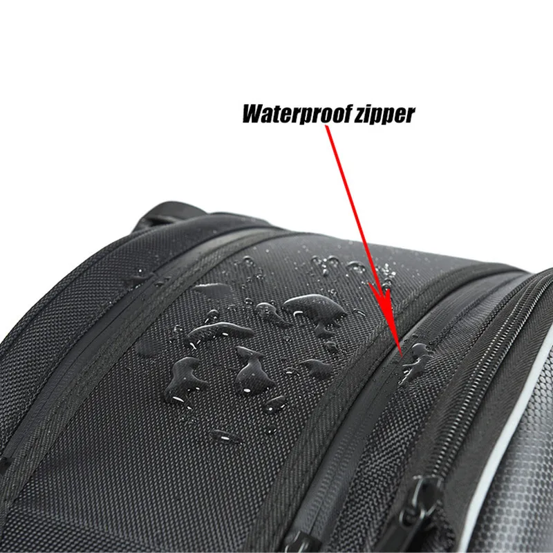 

SSPEC Universal Fit Detachable Motorcycle Tourism Bags Luggage Saddle Bags Carbon Fiber/ Oxford Cloth Waterproof With Rain Cover