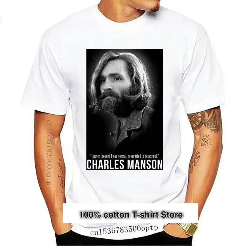 

Camiseta de Charles Manson Helter Skelter Serial Killer para hombre y mujer, camisa holgada de moda d, conmemorativa, nueva