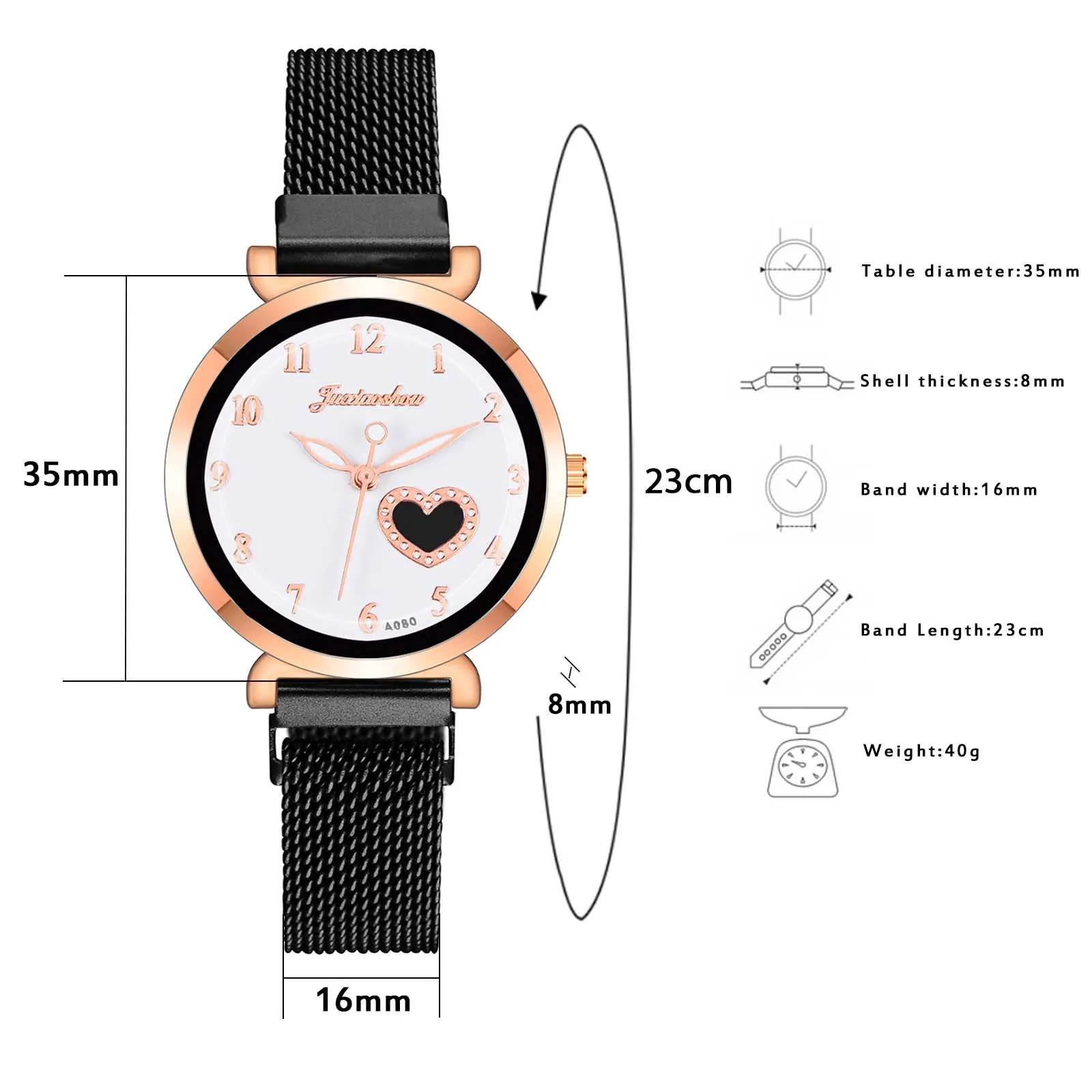 

Women Fashion Watch Clock Stainless Steel Casual Dress Wrist Crystal Jewelry Vetement Fille Ropa nia Meisjes