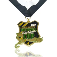 hot sale custom 2d souvenir challenge sports medal hot sale promotional metal sandblasting medal