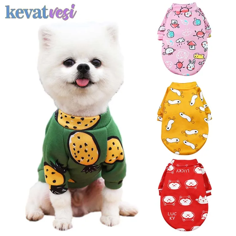 

Dog Clothes Cute Dog Coat Cartoon Puppy Jacket Cat Costume for French Bulldog Chihuahua Ropa Para Perro Autumn Pet Clothing