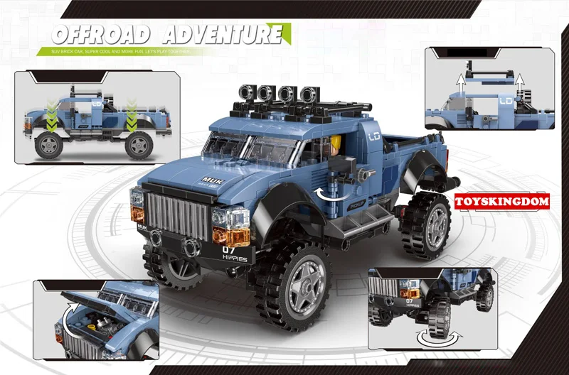 Модель грузовика-пикапа Creator moc ford f150 raptor конструктор для внедорожников
