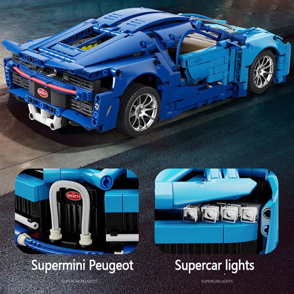 Модель спортивного автомобиля с пультом ДУ SY BLOCK 1:14 двойной режим конструктор