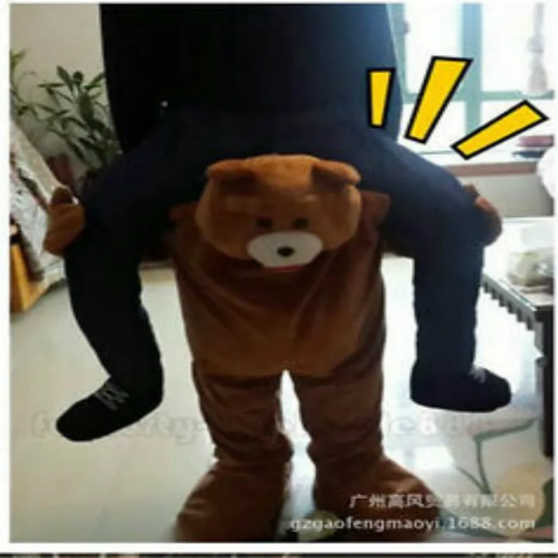 Костюм талисмана с изображением коричневого медведя вечерние костюмы для
