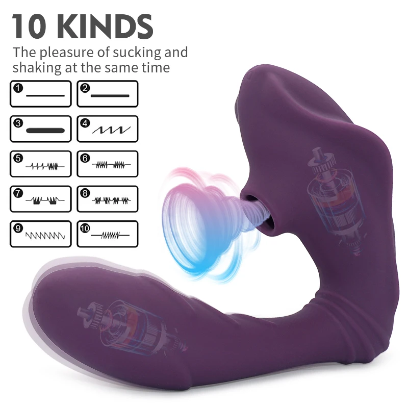 Пульт дистанционного управления сосущие вибраторы для женщин Вагина точка G