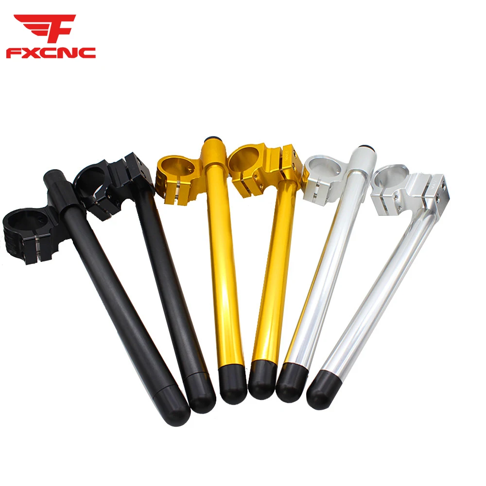 

Motorcycle 7/8" 22MM Clip On Adjustable Handlebar Fork Clamp 31/33/35/36/37/38/39/40/41/43/45/46/47/48/50/51/52/53MM CNC Rised