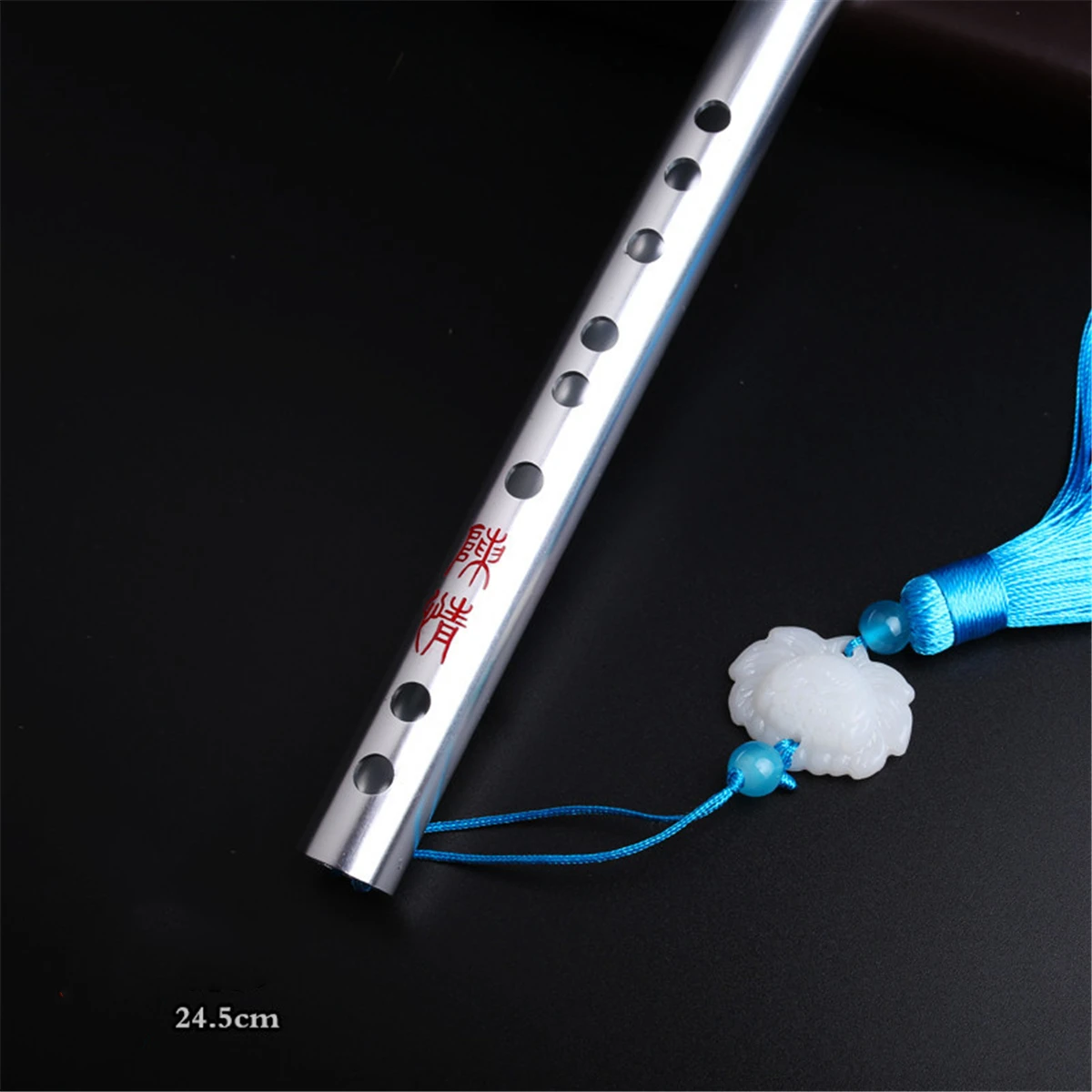 White Flute Guqin флейта Инь Ху фу для винных бутылок Mo Dao Zu Shi Косплей Grandmaster Demonic культивирование Wei Wuxian LanWangji аниме Prop Игрушка - Цвет: White Flute