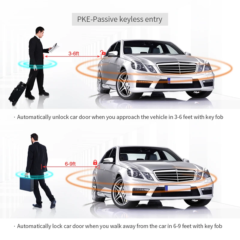 Фото EASYGUARD компания прыжковой код PKE аварийная система Автозапуск дистанционного запуск двигателя и keyless go touch ввода пароля №3