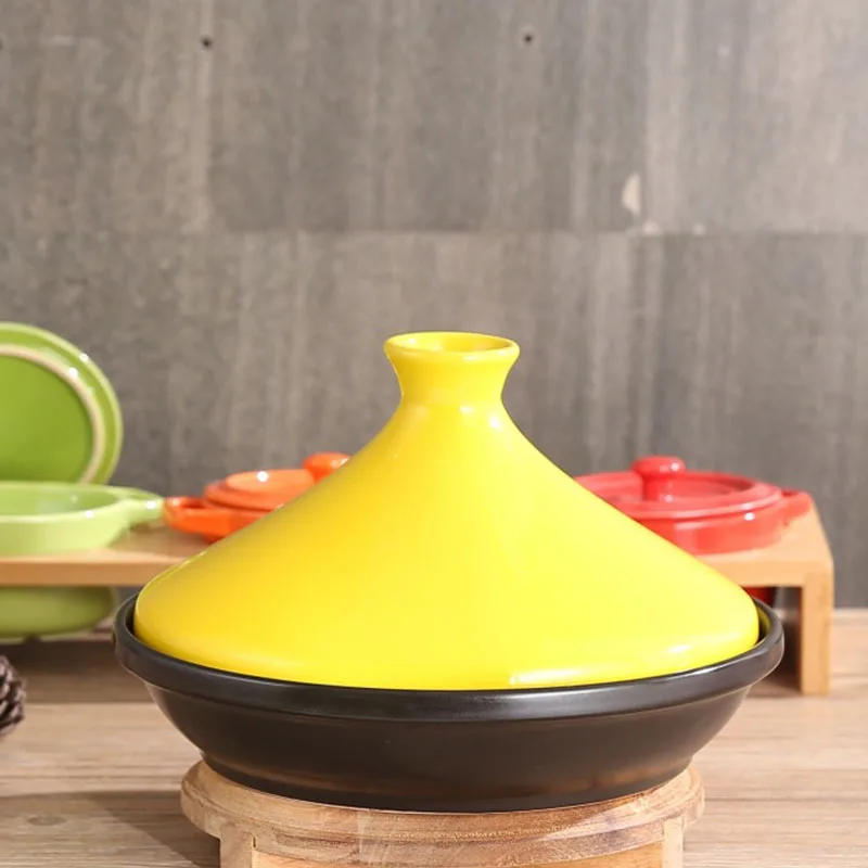 Tajine горшок с двойными ушами кастрюля Марокканская керамическая морепродукты