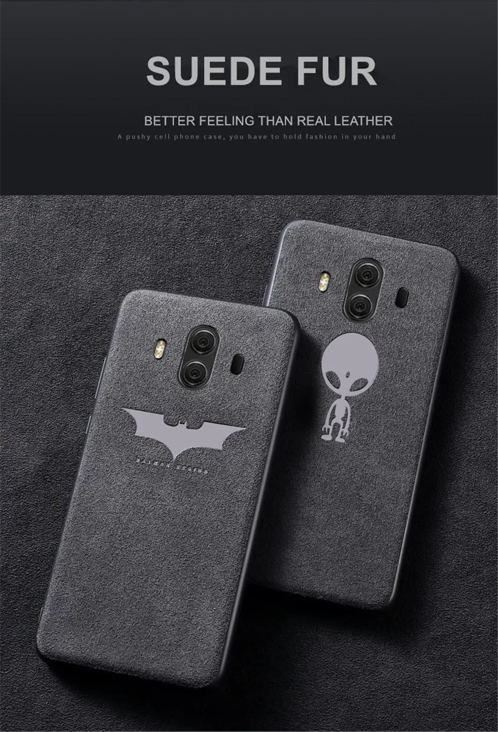 Luxury Suede Fur Leather Phoen Case For OnePlus 5 5T 6 6T 7 Pro Shockproof Batman Soft Back Cover for One Plus 6T 5T Coque Capa