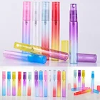 8 мл мини портативный цветной стеклянный флакон для духов с пустой распылитель для парфюмерии косметическими контейнерами для путешествий бутылка для дозатора жидкости