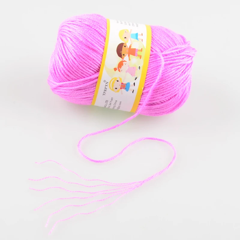 TPRPYN 50 г = 1 шт. хлопчатобумажная шелковая шерстяная пряжа для вязания lana
