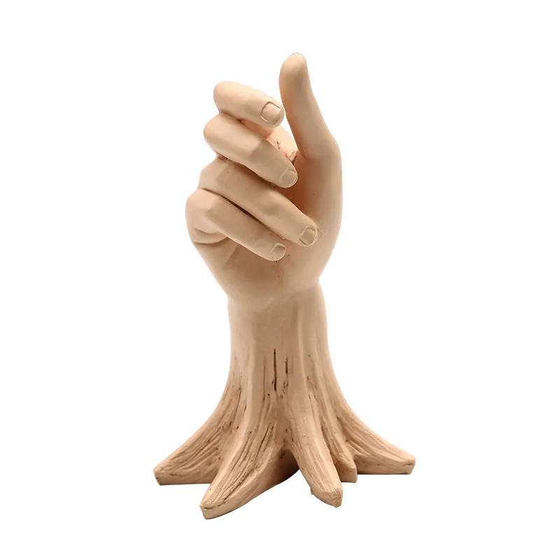 

Hand-shaped Vase Handmade Resin Vase Creative Slender Jade Hand Modern Home Crafts Soft Decoration Decoration Ornaments