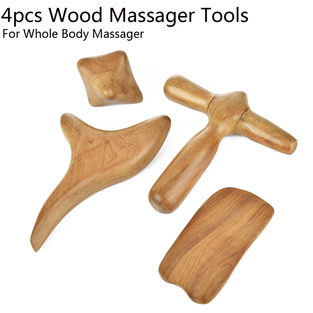 

Gua sha Fragrant Wood Body Foot Reflexology Acupuncture Shiatsu Thai Massager Roller Therapy Meridians Scrap Lymphatic Drainage