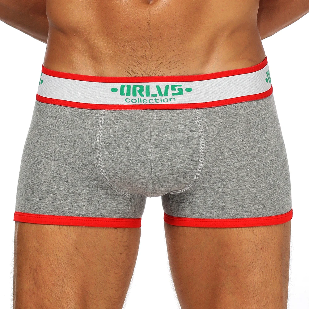 Сексуальное нижнее белье мужские боксеры шорты чистый хлопок трусы для геев