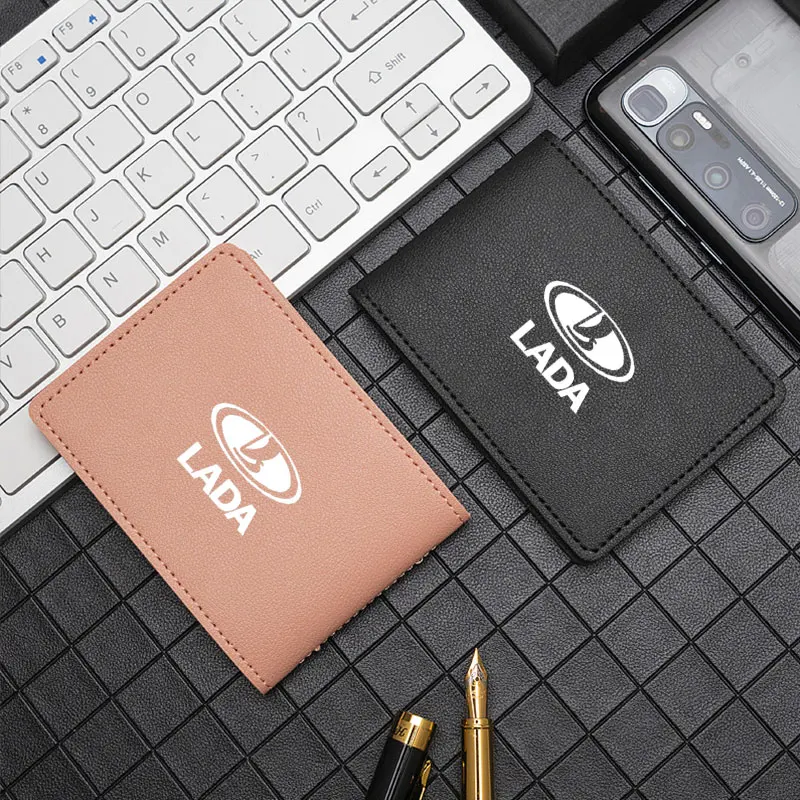 

Driving license card package Business Card Holder Women Credit Card Case ID Bag For lada VESTA niva kalina priora granta Largus