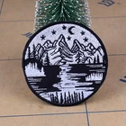 Нашивка Pulaqi Ван Гог, термоклейкая нашивка, вышитая нашивка для одежды, викингов, Аппликации для одежды полоски на одежде F