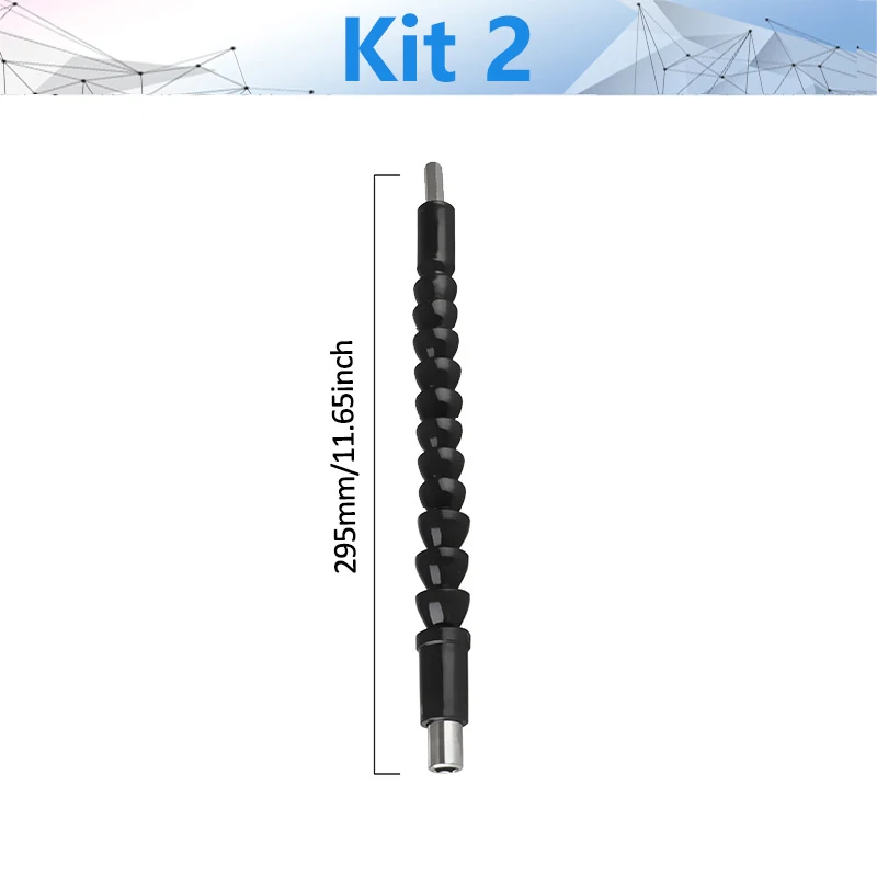 

NEWONE Flexible Shaft Extension Screwdriver Drill Bit Holder Link for Electronic Drill 200/295/400mm