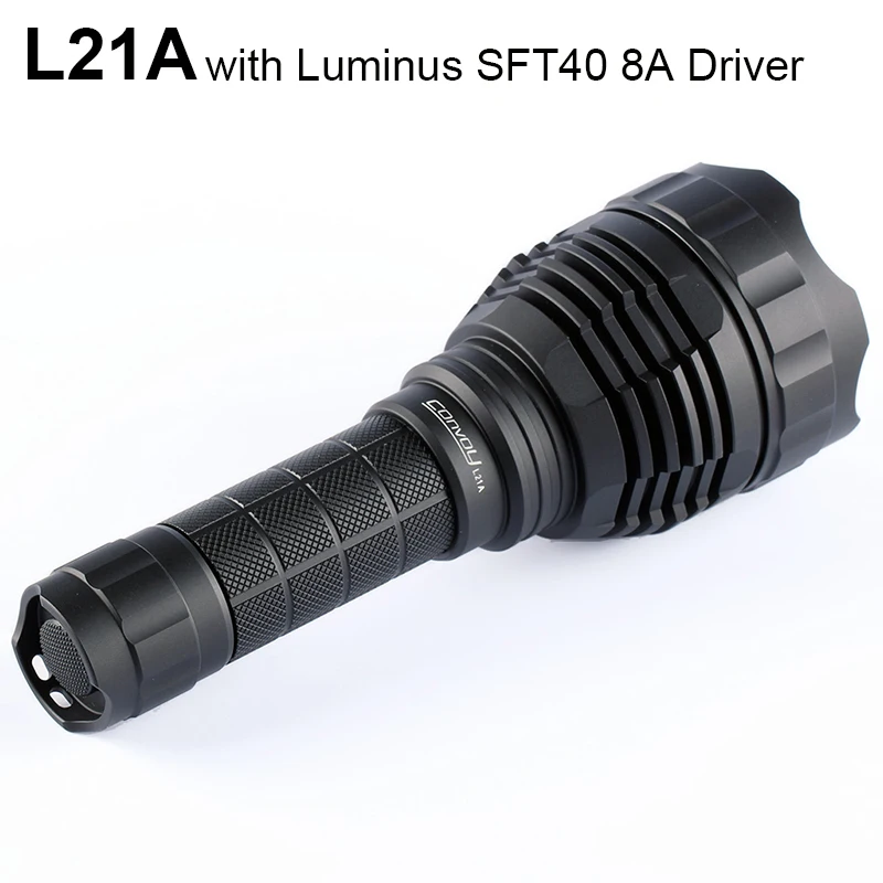 Высокомощный фсветильник Рик Convoy L21A с Luminus SFT40 светодиодный фонарик для