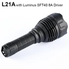 Высокомощный фсветильник Рик Convoy L21A с Luminus SFT40, светодиодный фонарик для повседневного использования, светильник онарик для кемпинга, охоты, 21700, Рабочая лампа