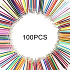 100 шт.компл. 1,0 мм многоцветный Заправка для гелевой ручки для рисования с блестками выделители ручка арт школьные маркеры канцелярские принадлежности