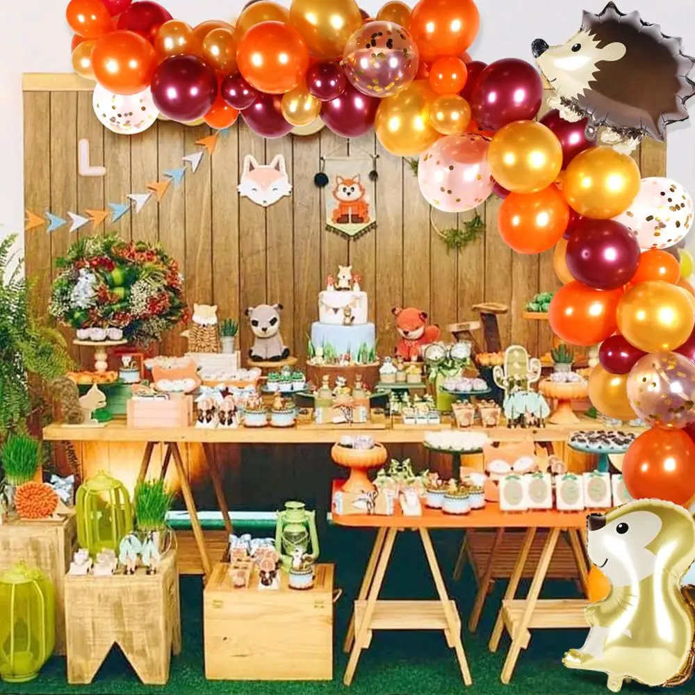 

Woodland Animals Party Jungle Safari Birthday Party Deco Backdrop Woodland Creatures Jungle Animal Forest Bithday Party Supplies