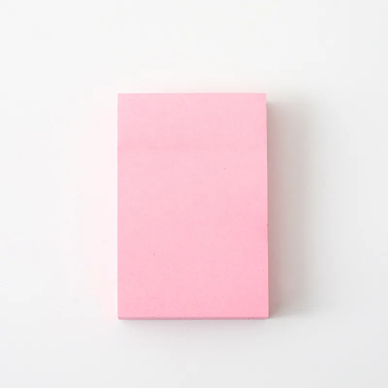 Small pink Kawaii Канцелярские товары 100 сплошной цвет post-it Примечания два размера большой квадратный самоклеющиеся удобные наклейки студенческие канцелярские принадлежности - Цвет: Small pink