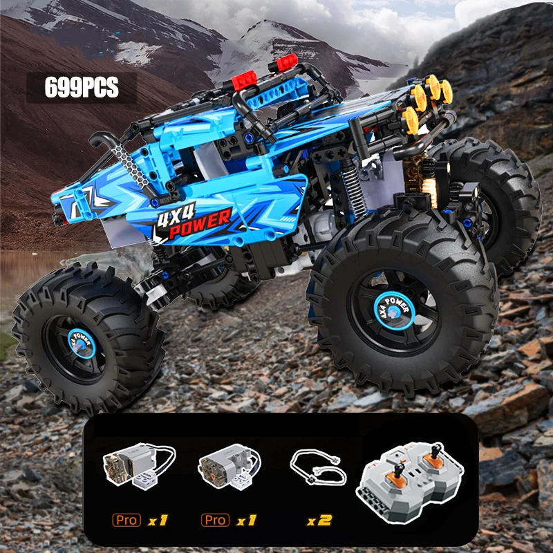

City High-tech Off-road RC Car Building Blocks 4WD Racing Car SUV Pickup RC Buggy Trucks Model Bricks Toys For Children Gifts