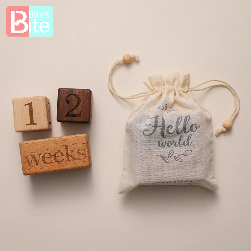 

Кусачки ручной работы деревянный новорожденный шаг 3 шт./компл. квадратная резьба по дереву подарок для купания новорожденных Фотография новорожденных подарки для рождения ребенка