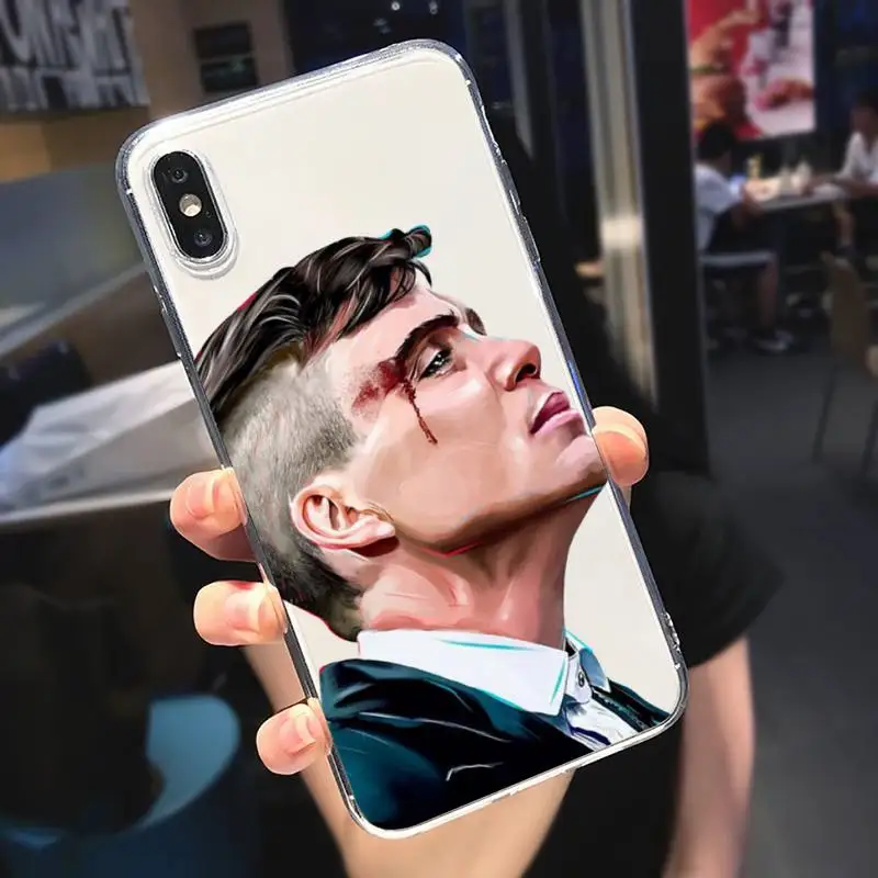 

Peaky Blinders Thomas Phone Case Transparent soft For iphone 5 6 7 8 11 12 s c se plus mini x xs xr pro max cover shell funda