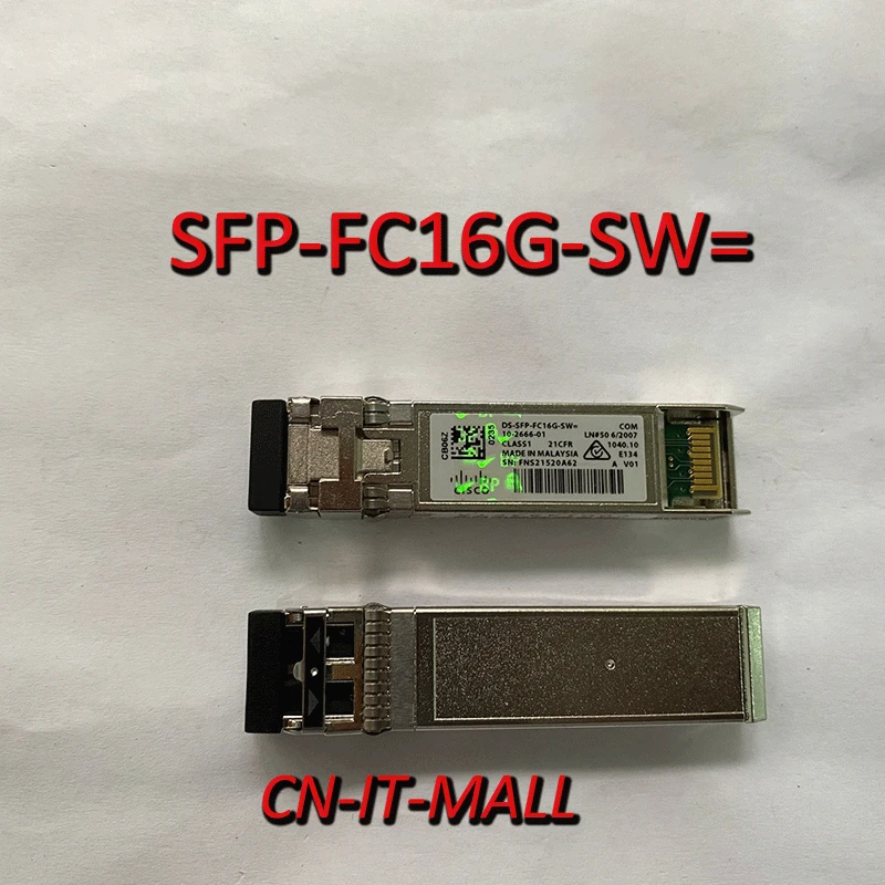 

Pulled SFP-FC16G-SW= 850nm 16G SFP+ Transceiver