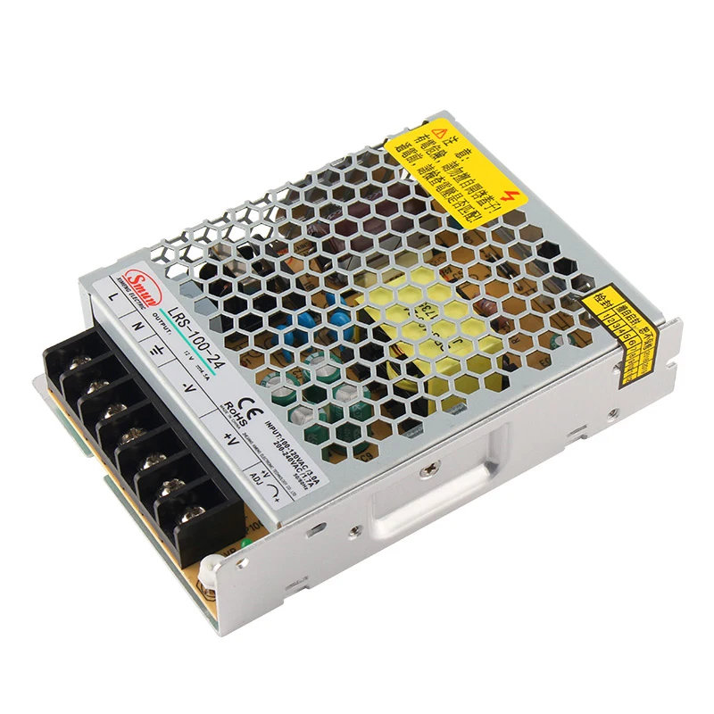 LRS-100 12V 24V 100W одиночный выход импульсный источник питания | Строительство и ремонт