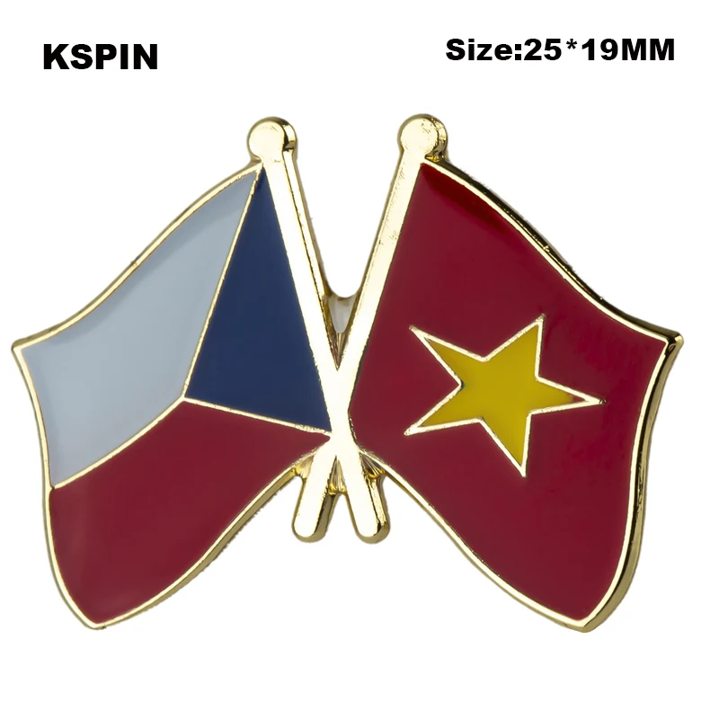 Нагрудный значок с флагом дружбы Дания и Канады брошь в виде флага | Дом сад