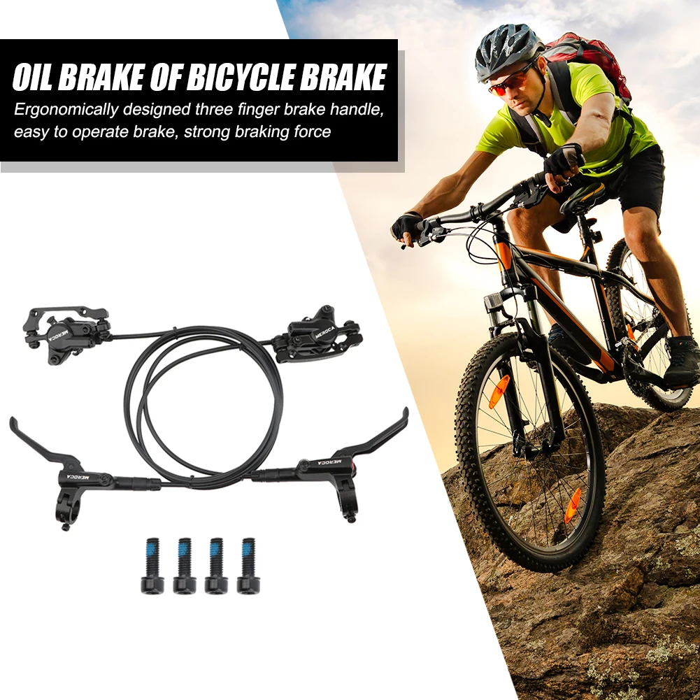 

Mountain Bike Disc Brake Set MTB Hydraulic Oil Disc Mountain Bike Bicycle Hydraulic Disc Brake with 160mm Rotors Bolts