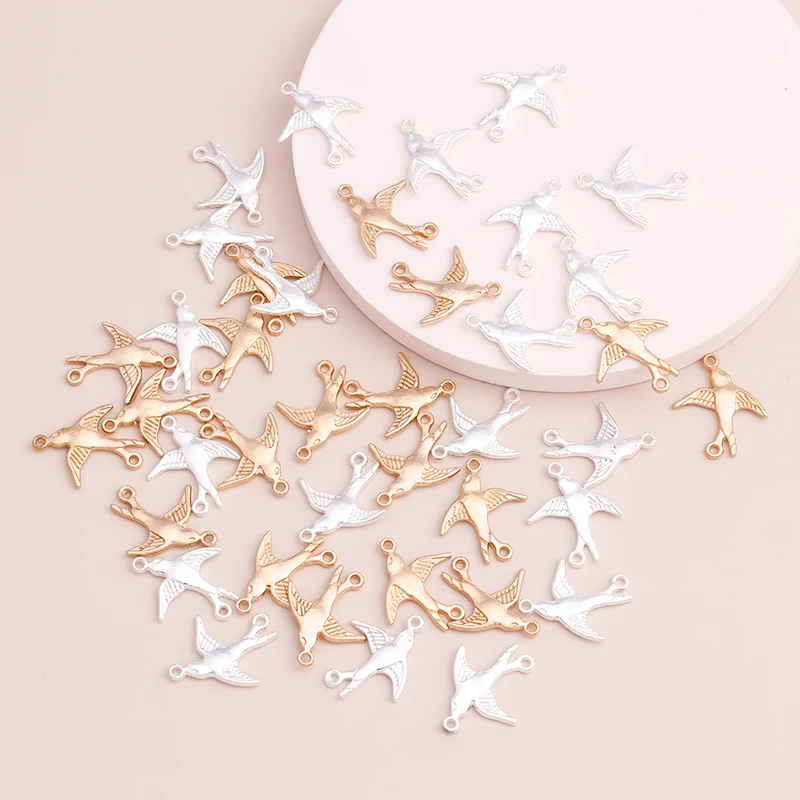 2 цвета милые животные чары птиц самодельные подвески ожерелья Изготовление