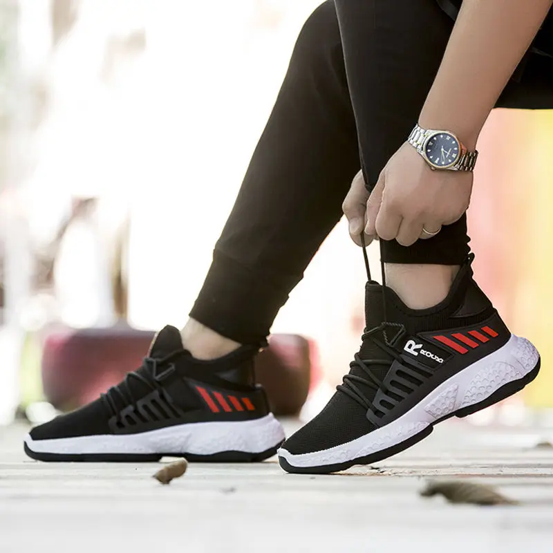 

Fashion Men's Running Shoes Breathable Sneakers High Quality No-slip Jogging Shoes Outdoor Hard-wearing Comfortable Sports Shoes