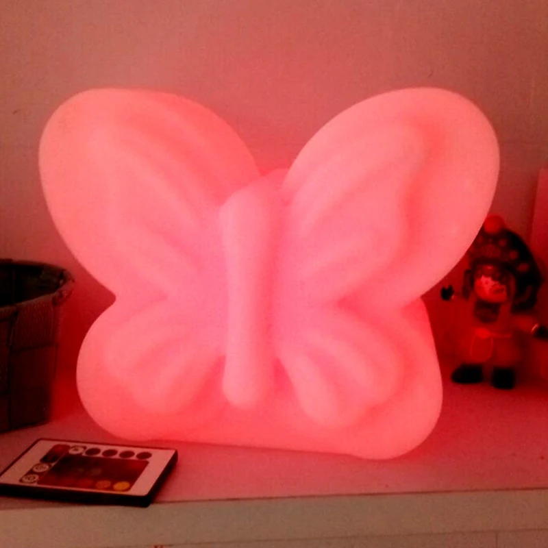 Светодиодные разноцветные настольные лампы в виде романтических бабочек RGB для