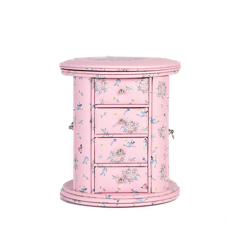 

Креативный домашний ящик для хранения ювелирных изделий, хипстерский Цветочный ящик для украшения, многоуровневый ящик, классификационный...