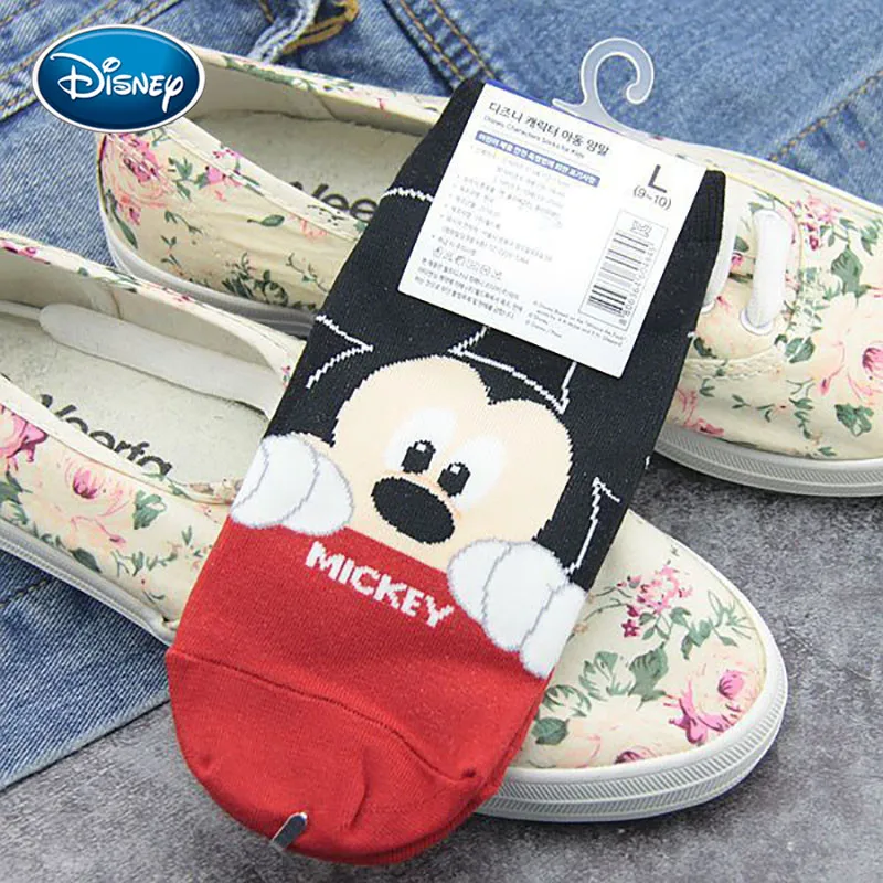 Disney милые детские носки с мультипликационным принтом Микки на утином пуху весну