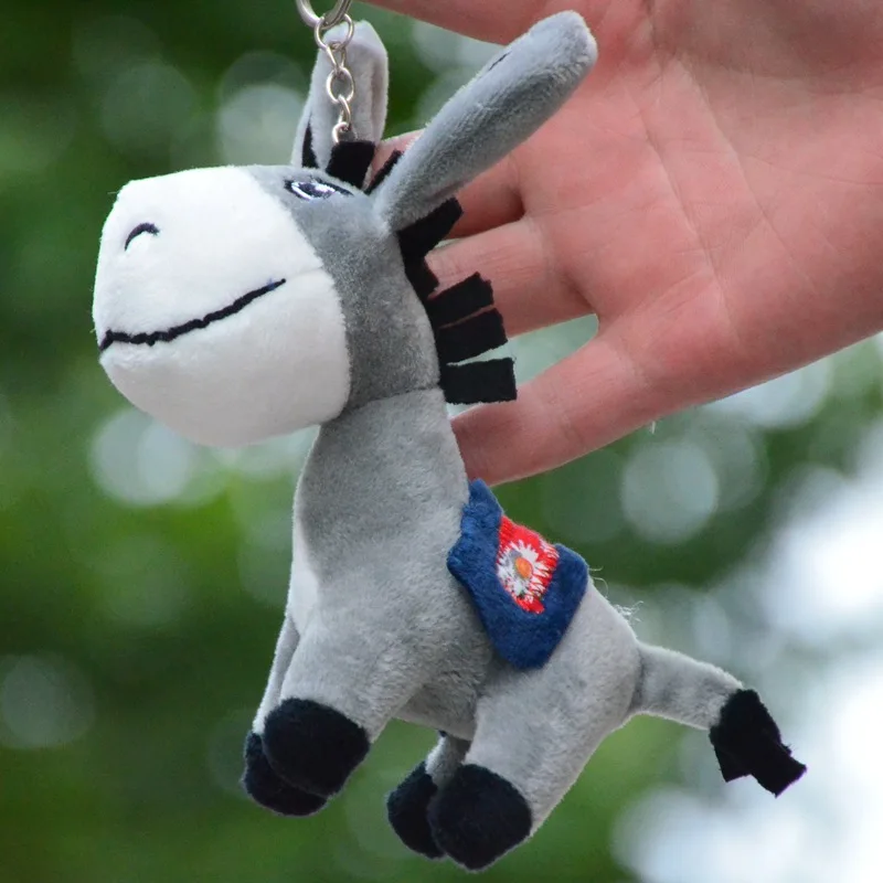Милый Ослик Мягкие плюшевые брелоки животные маленькие кулоны-куклы мягкие