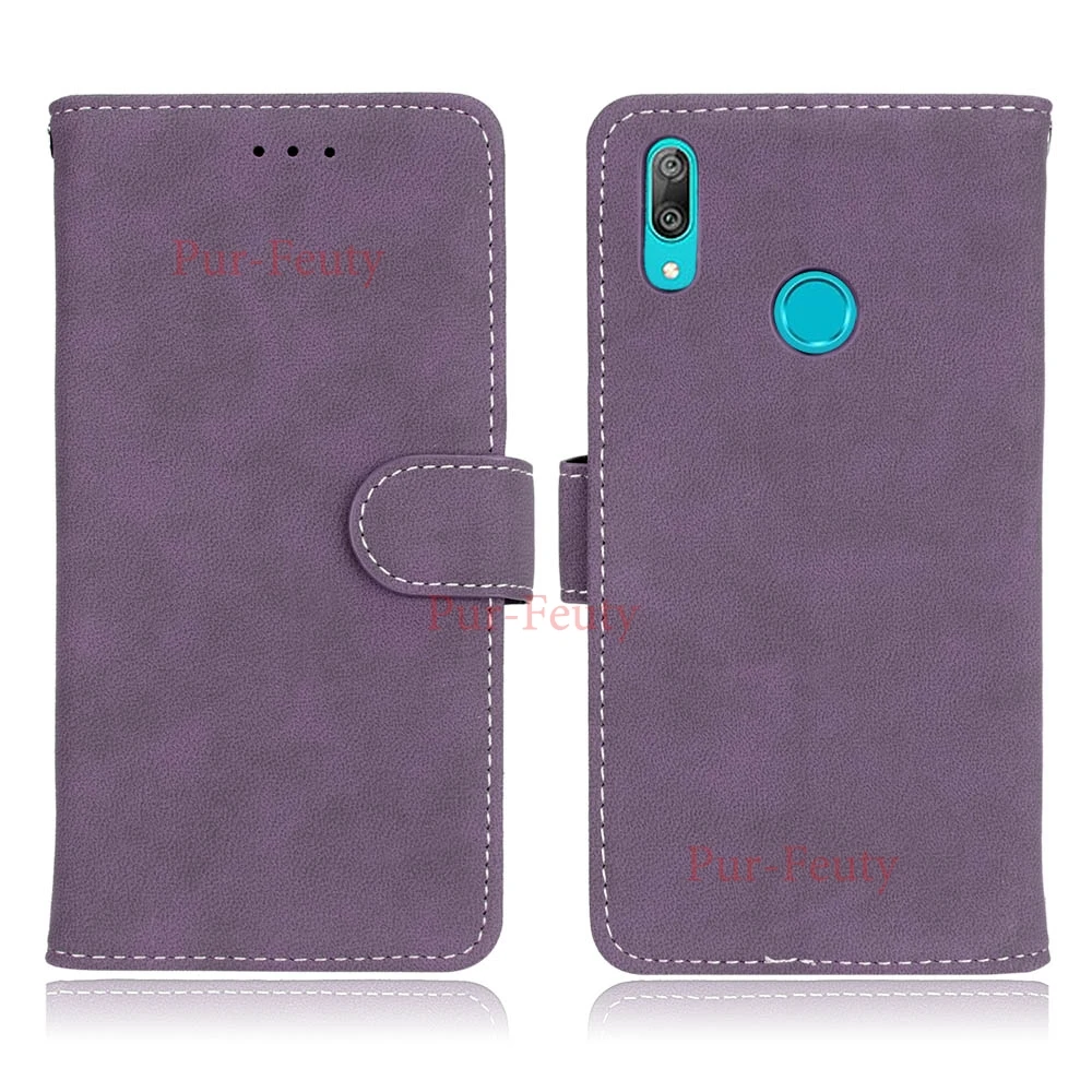 Флип-чехол с фоторамкой для Huawei Y 7 2019 DUB LX1 L21 кожаный чехол бумажником и подставкой