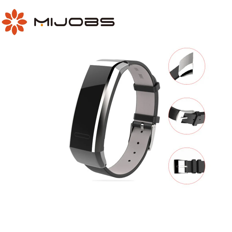 

Mijobs Bracelet for Huawei Band B19/B29, metal Wristbands for Huawei Band B19/B29, Sports Bracelet, metal leather accessories
