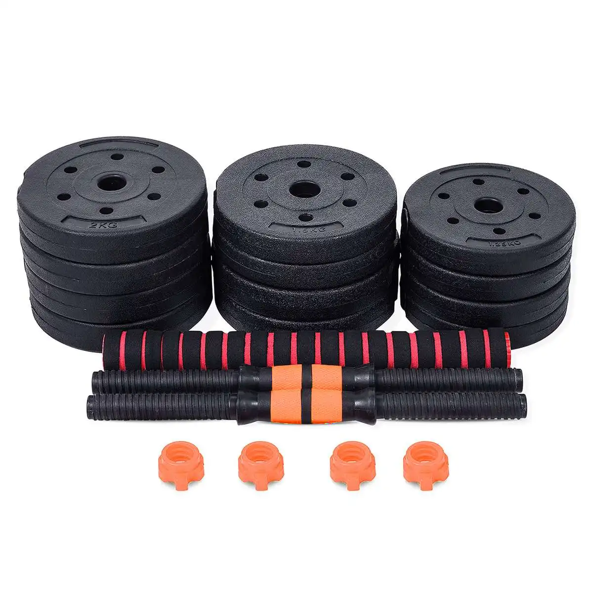 

40kg/88lbs Dumbbell Fitness Set with Foam Connecting Rod Adjustable Solid Dumbbells Weight Set for Exercise Home Gym